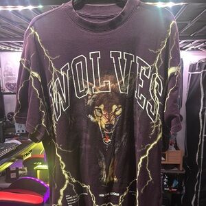 Wolves Graphic T-Shirt - Black